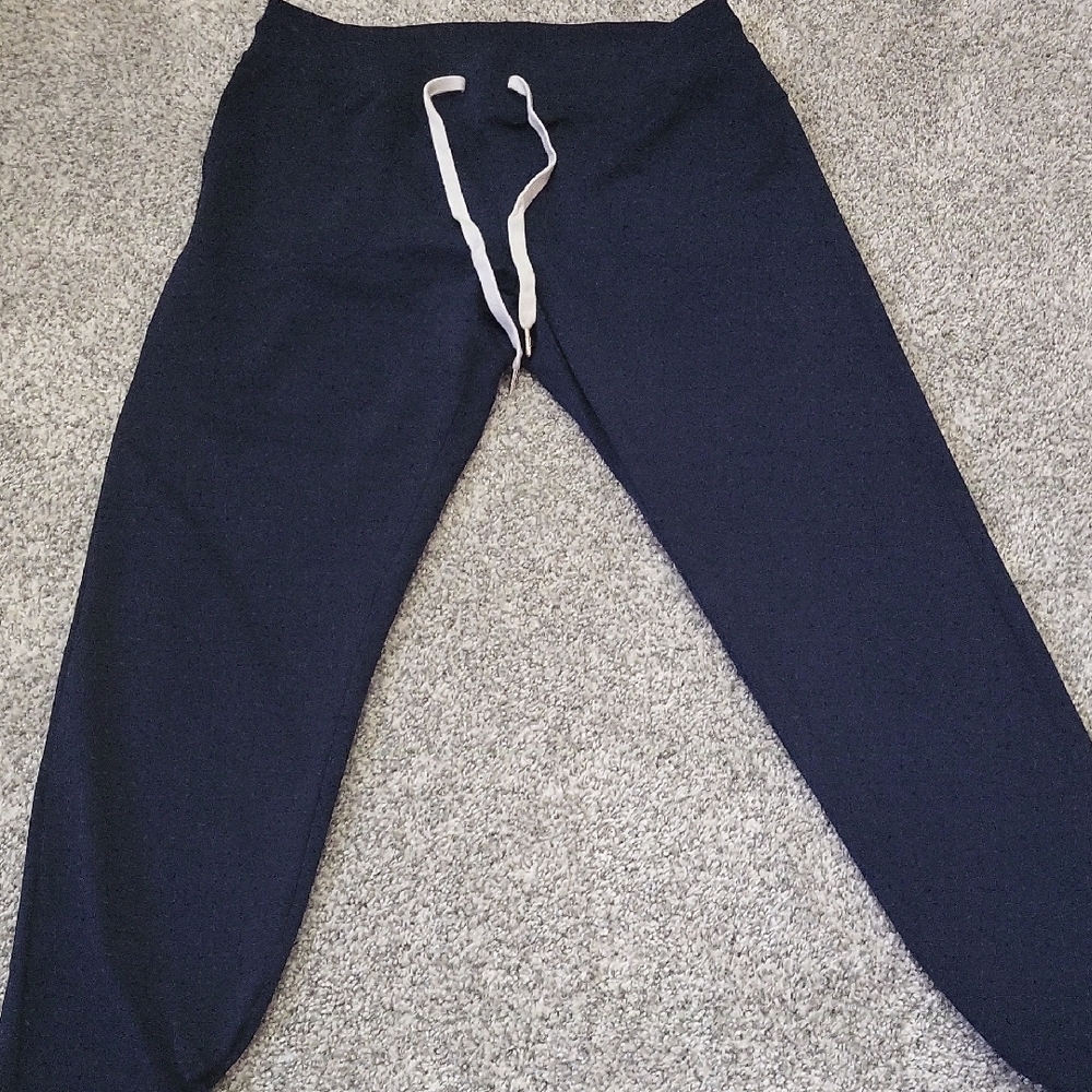 ZYIA Dark Blue Joggers with White Accent